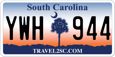SC license plate YWH944