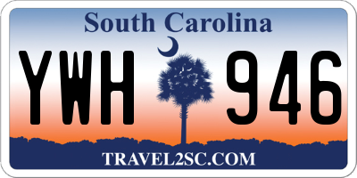 SC license plate YWH946