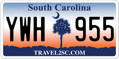 SC license plate YWH955