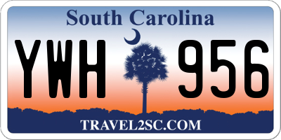 SC license plate YWH956