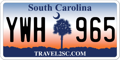 SC license plate YWH965