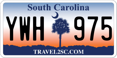 SC license plate YWH975