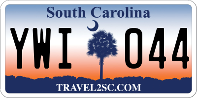 SC license plate YWI044