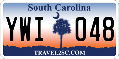 SC license plate YWI048