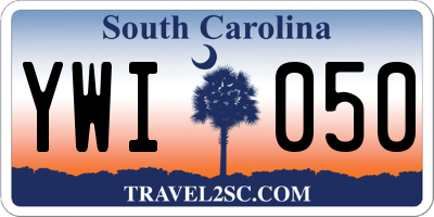SC license plate YWI050