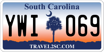 SC license plate YWI069