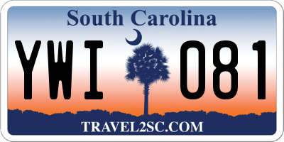 SC license plate YWI081