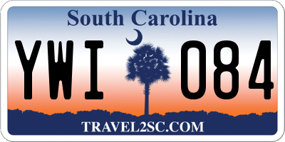 SC license plate YWI084