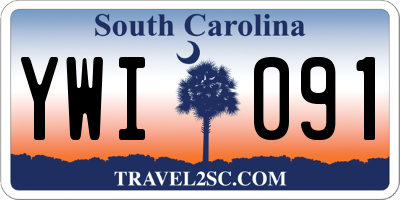SC license plate YWI091