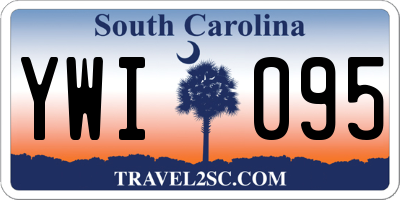 SC license plate YWI095