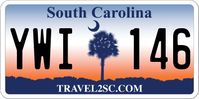 SC license plate YWI146