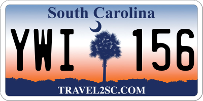 SC license plate YWI156