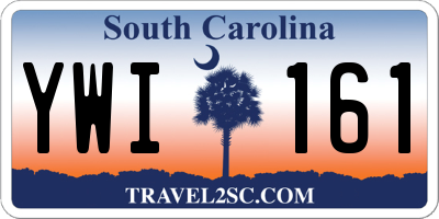 SC license plate YWI161