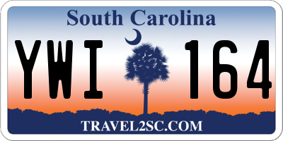 SC license plate YWI164