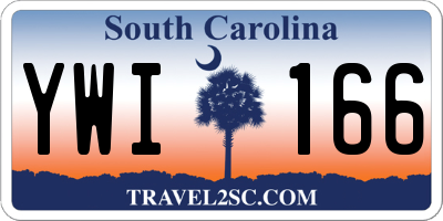 SC license plate YWI166