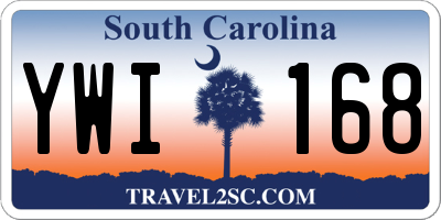 SC license plate YWI168