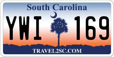 SC license plate YWI169