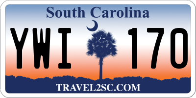 SC license plate YWI170