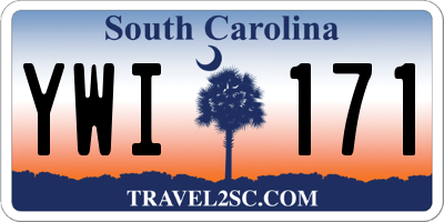 SC license plate YWI171