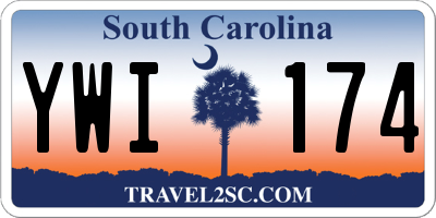 SC license plate YWI174