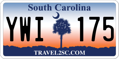SC license plate YWI175