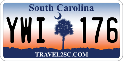 SC license plate YWI176