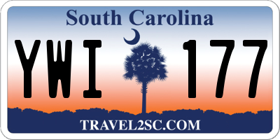 SC license plate YWI177