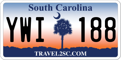 SC license plate YWI188