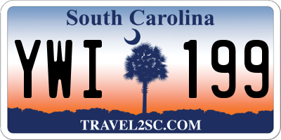 SC license plate YWI199