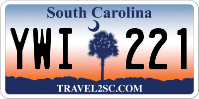 SC license plate YWI221