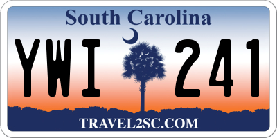 SC license plate YWI241