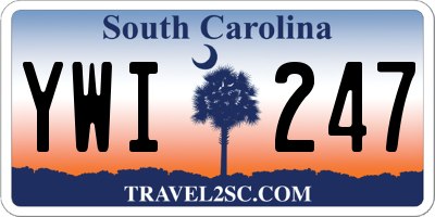 SC license plate YWI247