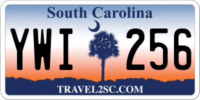 SC license plate YWI256