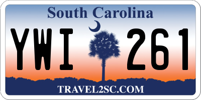 SC license plate YWI261
