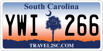 SC license plate YWI266