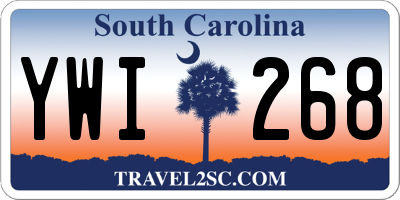 SC license plate YWI268