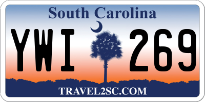 SC license plate YWI269