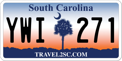 SC license plate YWI271