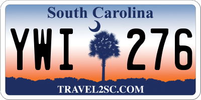 SC license plate YWI276