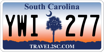 SC license plate YWI277