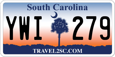 SC license plate YWI279