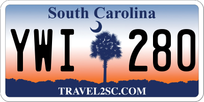 SC license plate YWI280