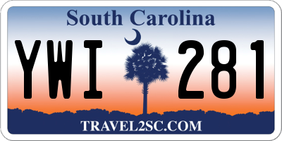 SC license plate YWI281