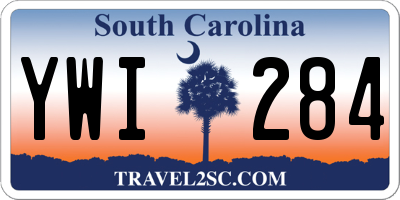 SC license plate YWI284