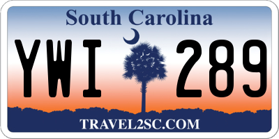 SC license plate YWI289