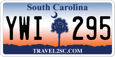 SC license plate YWI295