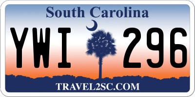 SC license plate YWI296