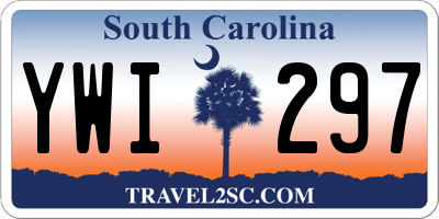 SC license plate YWI297