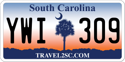 SC license plate YWI309