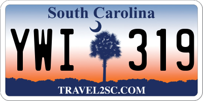SC license plate YWI319